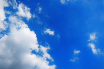 blue sky with white clouds