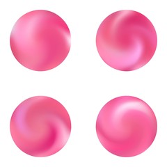 Set with round abstract blurred backgrounds.