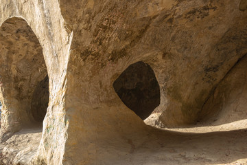 Caverns and Caves in the Sandstone