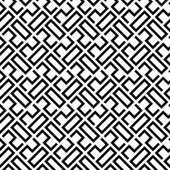 2020 woven style seamless vector black and white pattern