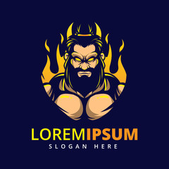 Warrior Vector Logo Template