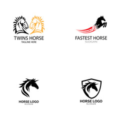 Fototapeta premium Horse Logo Template Vector illustration design