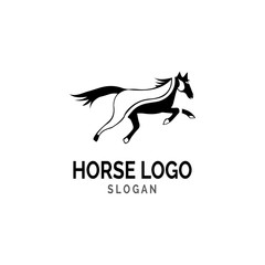 Fototapeta na wymiar Horse Logo Template Vector illustration design