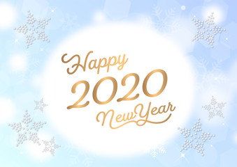 冬　雪　年始の挨拶　2020