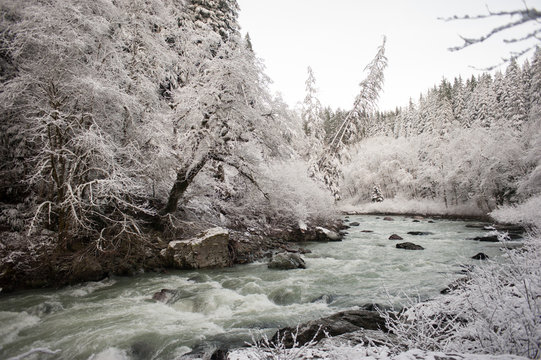 river in winter