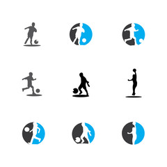 kids silhouettes concept playing with balls