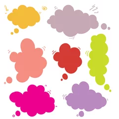 Foto op Canvas Think bubble isolated icon.hand drawn doodle style Vector illustration © Gwens graphic studio