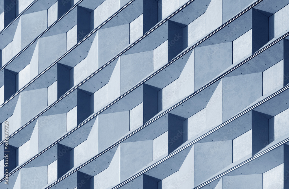 Poster Exterior of modern architecture. Building abstract background