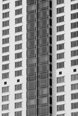 Fototapeta premium Exterior of modern architecture. Building abstract background