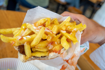 本場トルコのケバブサンド