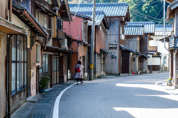 quiet town at ine-cho Kyoto Japan at Nov 15,2019