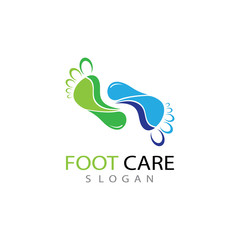foot Logo Template vector illustration