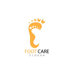 foot Logo Template vector illustration
