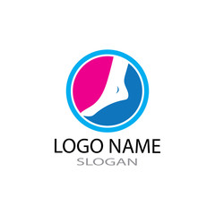 foot Logo Template vector illustration