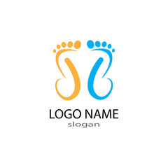 foot Logo Template vector illustration