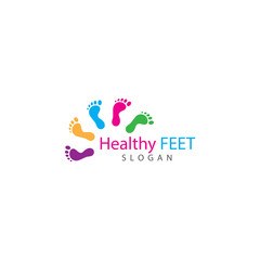 foot Logo Template vector illustration