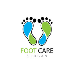 foot Logo Template vector illustration
