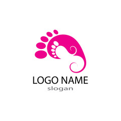 foot Logo Template vector illustration