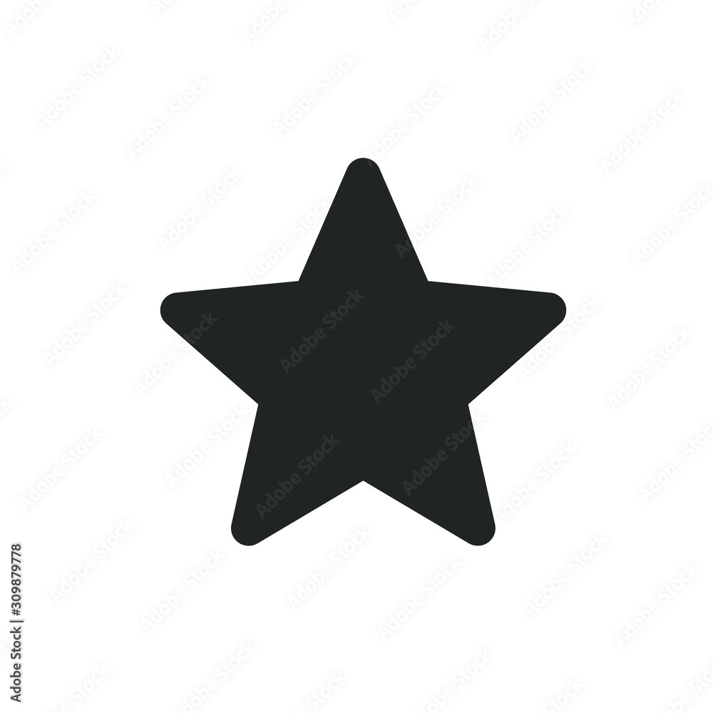 Poster star icon vector sign isolated for graphic and web design. Bonus points. Discount program symbol template color editable on white background, Thin linear graphic Eps10.