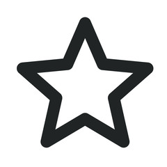 star icon vector sign isolated for graphic and web design. Bonus points. Discount program symbol template color editable on white background, Thin linear graphic Eps10.