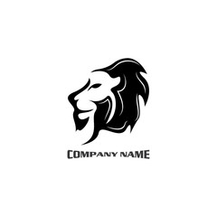 Lion head logo vector, creative graphic illustration design