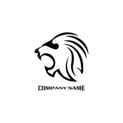 Lion head logo vector, creative graphic illustration design