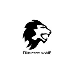 Lion head logo vector, creative graphic illustration design