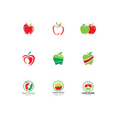 Apple vector illustration design icon logo template