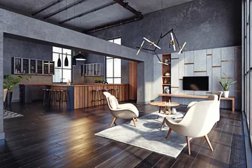 Fotobehang modern living interior © Victor zastol'skiy