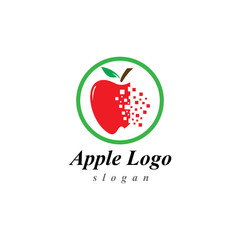 Apple vector illustration design icon logo template