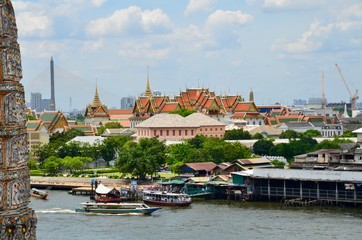 Obraz premium Bangkok vista desde el ria Chao Prhaia