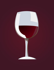 red wine vector illustration