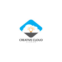 cloud logo design template vector icon