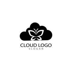 cloud logo design template vector icon