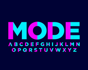 Obraz premium Vector of moden alphabet design