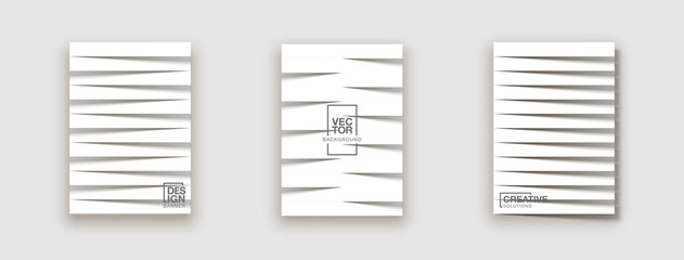 Trendy Minimal empty covers design set. white halftone gradients background modern template design for web. Cool gradients. Future geometric patterns set isolated on white background.