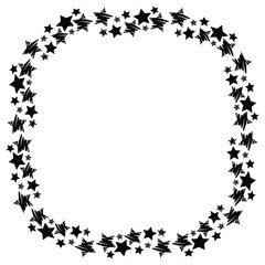 Frame of stars. Vector. Decor element. Beautiful design
