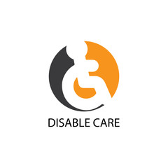 Disabled icon illustration isolated vector sign symbol