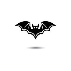 bat open wings flying concept elements icon