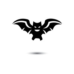 bat open wings flying concept elements icon