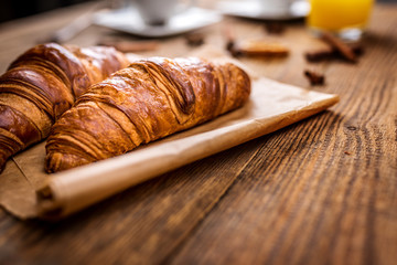 traditional french croissant