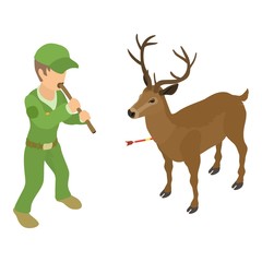 Animal vaccination icon. Isometric illustration of animal vaccination vector icon for web