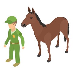 Animal care icon. Isometric illustration of animal care vector icon for web