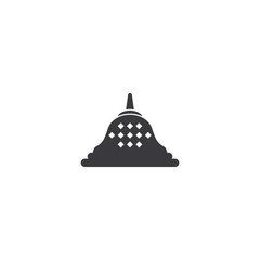 Stupa temple logo