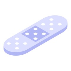 Medical plaster icon. Isometric of medical plaster vector icon for web design isolated on white background