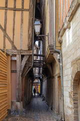 Troyes, France - 09 08 2019: Alley of cats