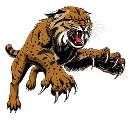 Jumping bobcat © Refluo