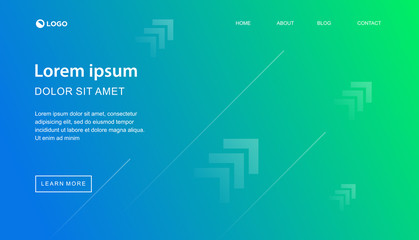 minimal gradient landing page design, modern background, vector eps 10