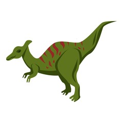 Dinosaur icon. Isometric of dinosaur vector icon for web design isolated on white background