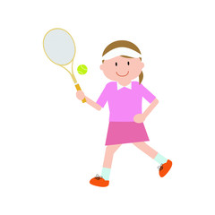 Obraz na płótnie Canvas tennis , woman , girl1